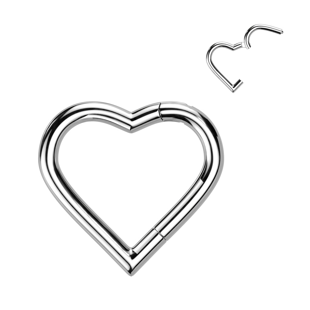 Heart Hoop Huggie