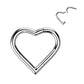 Heart Hoop Huggie